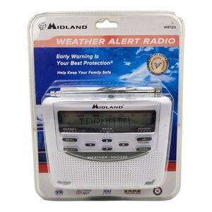 Midland WR120 NOAA Emergency Weather Alert Radio Alarm Clock New